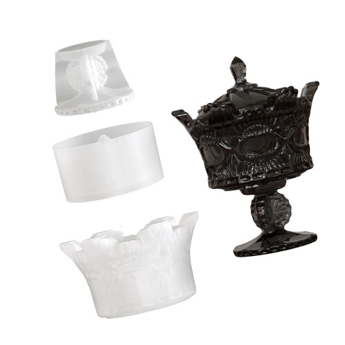 Vintage Crown Shape Handmade Candle Cup Molds-3 piece set