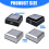 Adjustable Brightness Touch Control LED-Black Square model 4