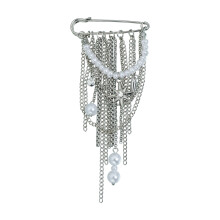 Portable Lightweight Pearls Tassels Brooch Ideal Students
