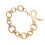 Stylish Gold Silver Two Tone Ring Connection Bracelet Stainless 1