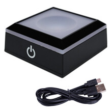 Crystals Lamp Base Featuring Touch LED-Black Ball fashion
