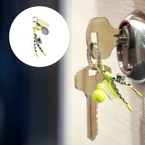 Porte-clés de sport vert à la mode, pendentif avec thème de-6 1