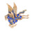 High Quality Pegasus Brooch Offering Sparkles and Style-Blue 1