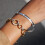 Stylish Gold Silver Two Tone Ring Connection Bracelet Stainless 4