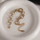 Stylish Gold Silver Two Tone Ring Connection Bracelet Stainless 6