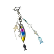 Unique Fish Theme Keychain for Backpacks or Keys-color