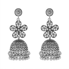 Kwasten Bell Charm Oorbellen Mode Oorsieraden voor-Bloem Wit