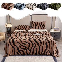 Plush Fleece Throw Blanket Coffee Brown 59x79 in
