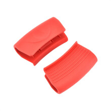 Silicone Pot Ear Clip Red – Heat-Resistant Handle Cover for Pans & Pots, Comfortable Cooking Tool