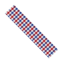 Patriotic Dog-Themed Table Runner with Fireworks and American Flag Design Perfect for Independence Day Décor, 13x72 Inches