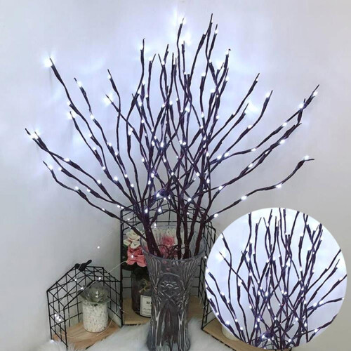 LED Willow Branches 30" Warm White 20 LED 5-Pack