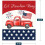 Patriotic Throw Blanket 40x50 in Red White Blue 2