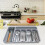 Organizer per posate espandibile a 5 scomparti in plastica 1