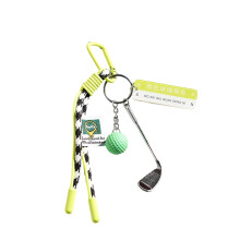 Groene sportliefhebber sleutelhanger hanger handgeweven-6