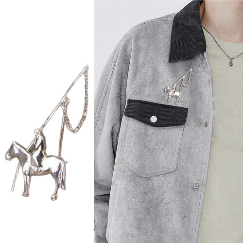 Stylish Accessory Brooch Versatile Temperament Lapel Pin Unisex 1