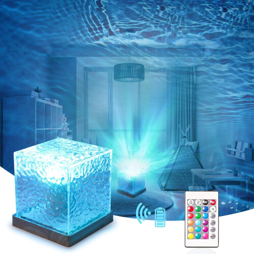 Oceaangolfprojectorlamp – 16 kleuren, roterende rimpeling