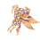 Exquisite Pegasus Brooch Decorated with Shining Crystals-Purple 1