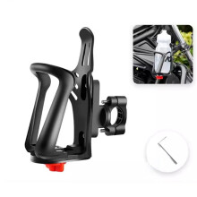 Bike Water Bottle Holder – Universal Motorcycle/Bike Drink Cage for Handlebar & Frame, Fits 2.16–2.95" Cups (Compatible with 2.16-2.95" Diameter