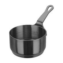 Conjunto de tigela e copo para molho em aço inoxidável