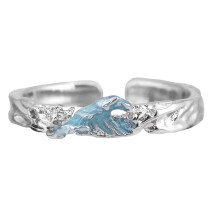 Bague en cuivre d'amour symbolique pour les Couples, Design de-2