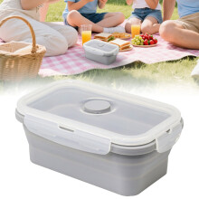 Silicone Storage Containers With Lids Microwave Freezer Saving Design For Kitchen Travel And Meal Prep,F-550ml
