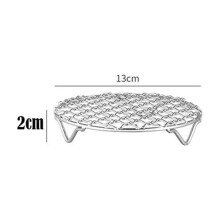 Grille de friteuse à air ronde empilable en acier inoxydable