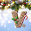 Personalized Wooden Initial Ornament – Christmas Tree 1
