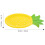 Pineapple-Shaped Paper Plates 8 pcs 9.8 x 5.7 in 2