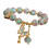 Bracelet de perles en pierre de verre à la mode, avec-Bleu 1