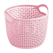 Panier de rangement de bureau imitation rotin (1 pièce)