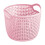 Panier de rangement de bureau imitation rotin (1 pièce) 1