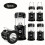 Solar-Campinglaternen-Set – PVC Schwarz 2-teilig 1