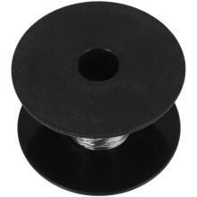 1 Roll Silver Steel Wire Rope for Hanging Applications with 30 Aluminum Sleeves Indoor Outdoor