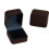 Fabric Jewelry Storage Box for Earrings – Elegant Square 3