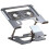 Supporto ergonomico 2 in 1 per laptop e telefono, regolabile in altezza. 4