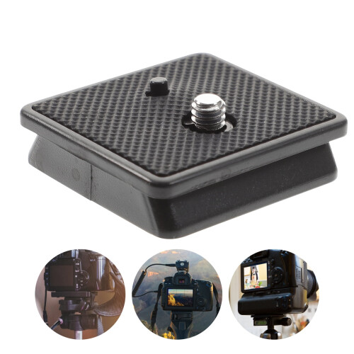 Metal Quick Release Plate 1/4" Screw for Camera Tripod 2