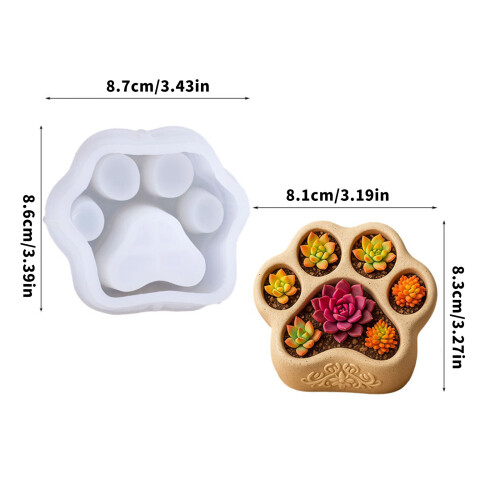 Moule en Silicone patte de chat à dégagement facile, adapté au 2