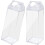34 oz Clear PS Milk Carton Bottle – 3 Pack 3