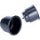 Black Recessed Plastic Cup Holder Set of 3 5