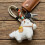 Porte-clés en peluche polyvalent, support de téléphone,-S1 6