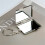 Sturdy Metal Key Holder Mini Cosmetic Mirror Compact-round 6