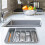 Organizer per posate espandibile a 5 scomparti in plastica 5