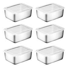 Conservateurs alimentaires empilables-Petit format 600 ml blanc