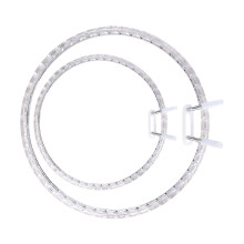 2Pcs Portable Acrylic Sewing Hoops For DIY Craft-Transparent