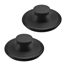 Pack Of 2 Rubber Sink Stoppers with Not Slip Texture High