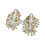 Blumen-Perlen-Ohrstecker, Alltagskleidung, glitzernde-26 1
