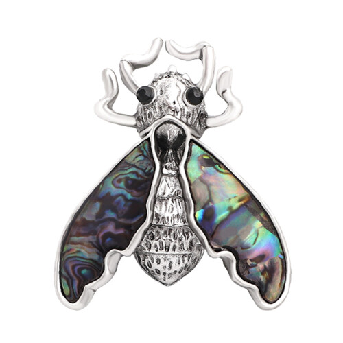 Delicate Natural Shell Alloy Exquisite Cicada/Peace Doves-82