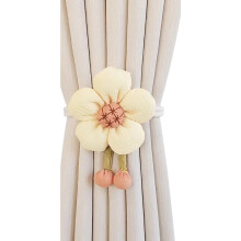 Embrasses de rideaux décoratives, rétro, fleurs, boucles, corde-1