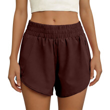 Comfortabele hardloopshorts met hoge elasticiteit voor-Claret L