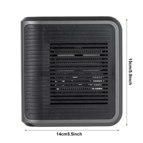 800W Wall-Mounted Heater with Thermostat and Timer 2